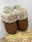 Miss Sparrow Faux Fur Slippers - Tan