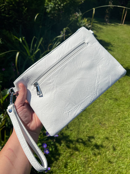 Clutch/Crossbody Bag - White