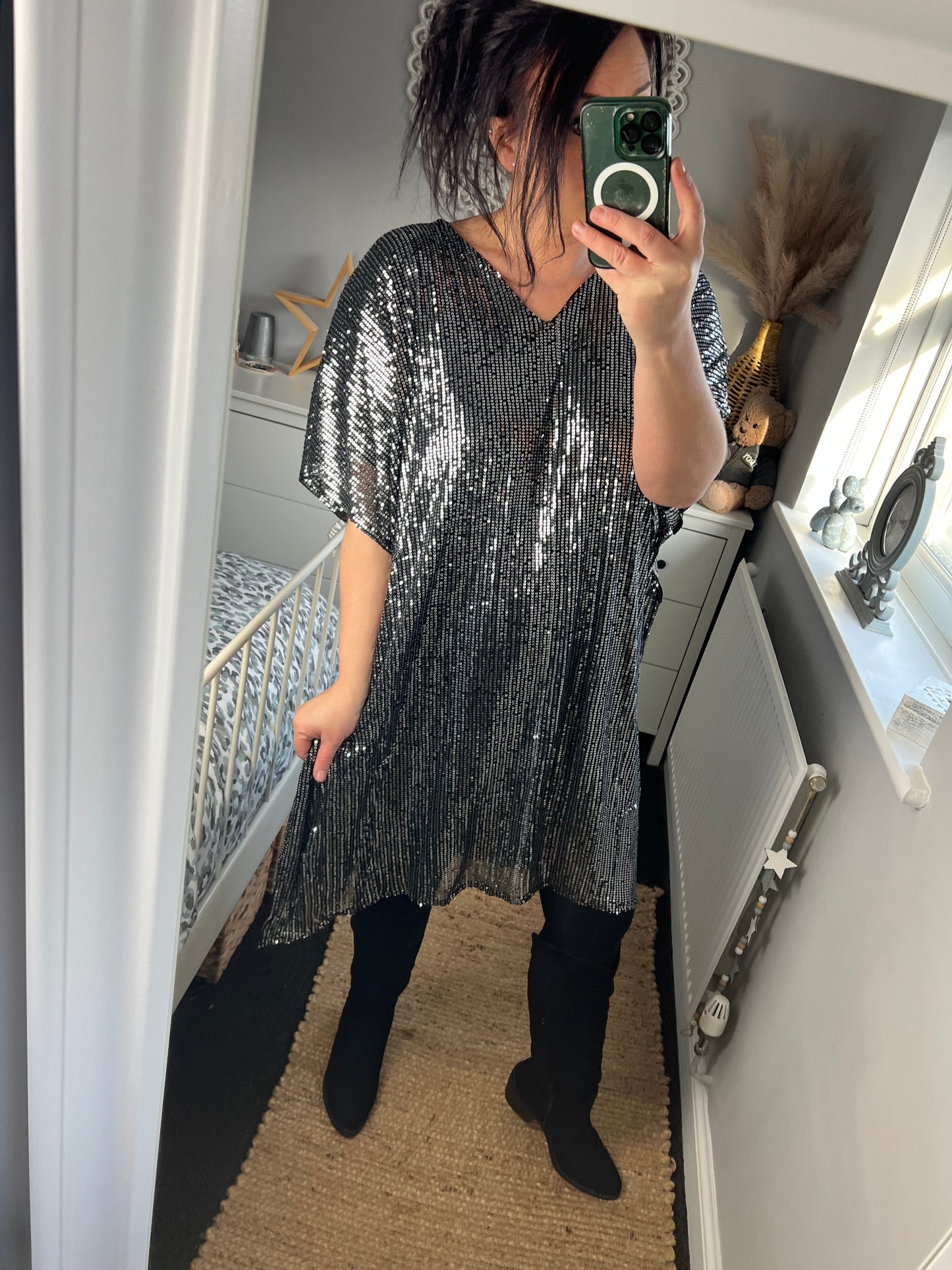 Sequin Dress - Silver