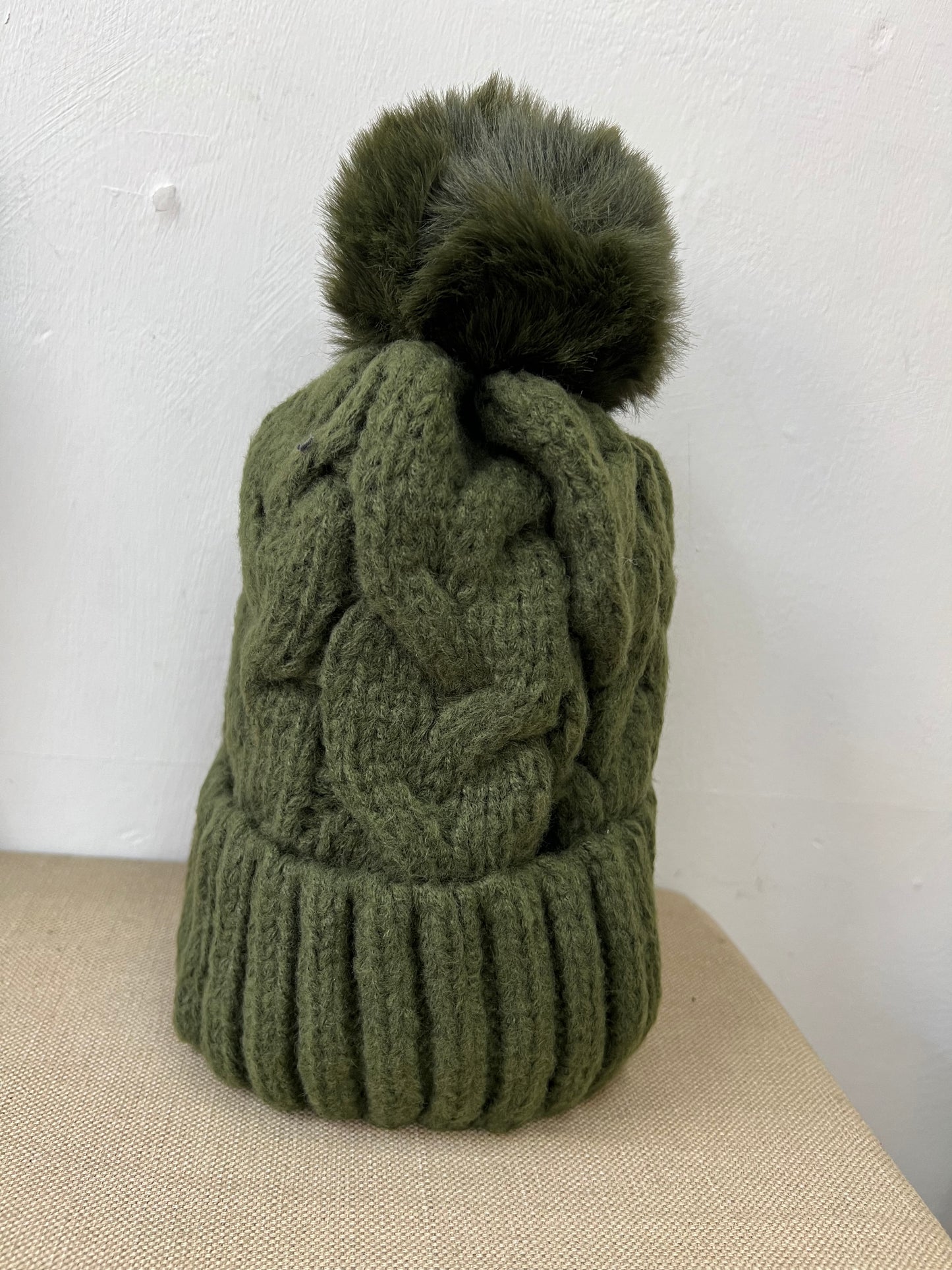 Fleece Lined Hat - Khaki