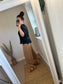 Crochet Top with Vest Top - Black