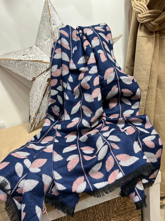 Reversible Scarf - Leaves