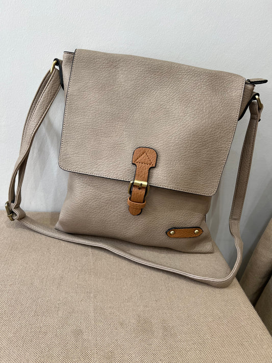 Satchel Crossbody Bag - Taupe
