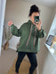 Leopard Hoodie - Khaki