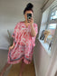 Kaftan Cover Up - Paisley Coral