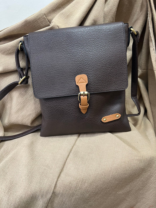 Satchel Crossbody Bag - Chocolate
