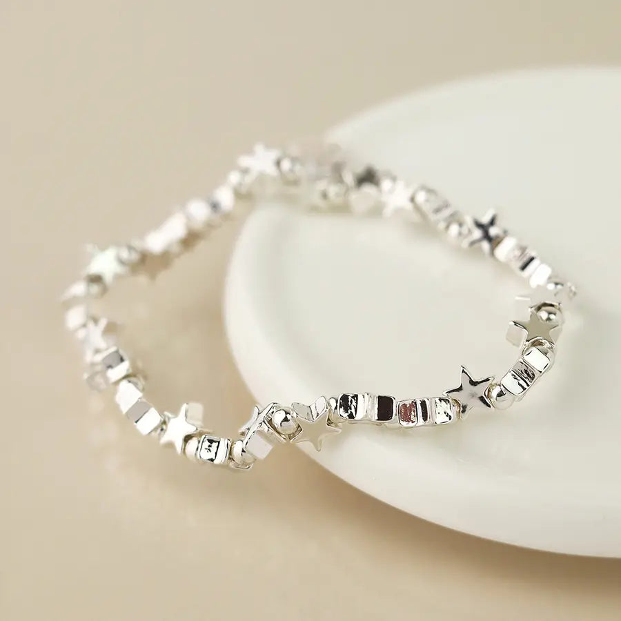 Peace of Mind - Silver Plated Star Bracelet