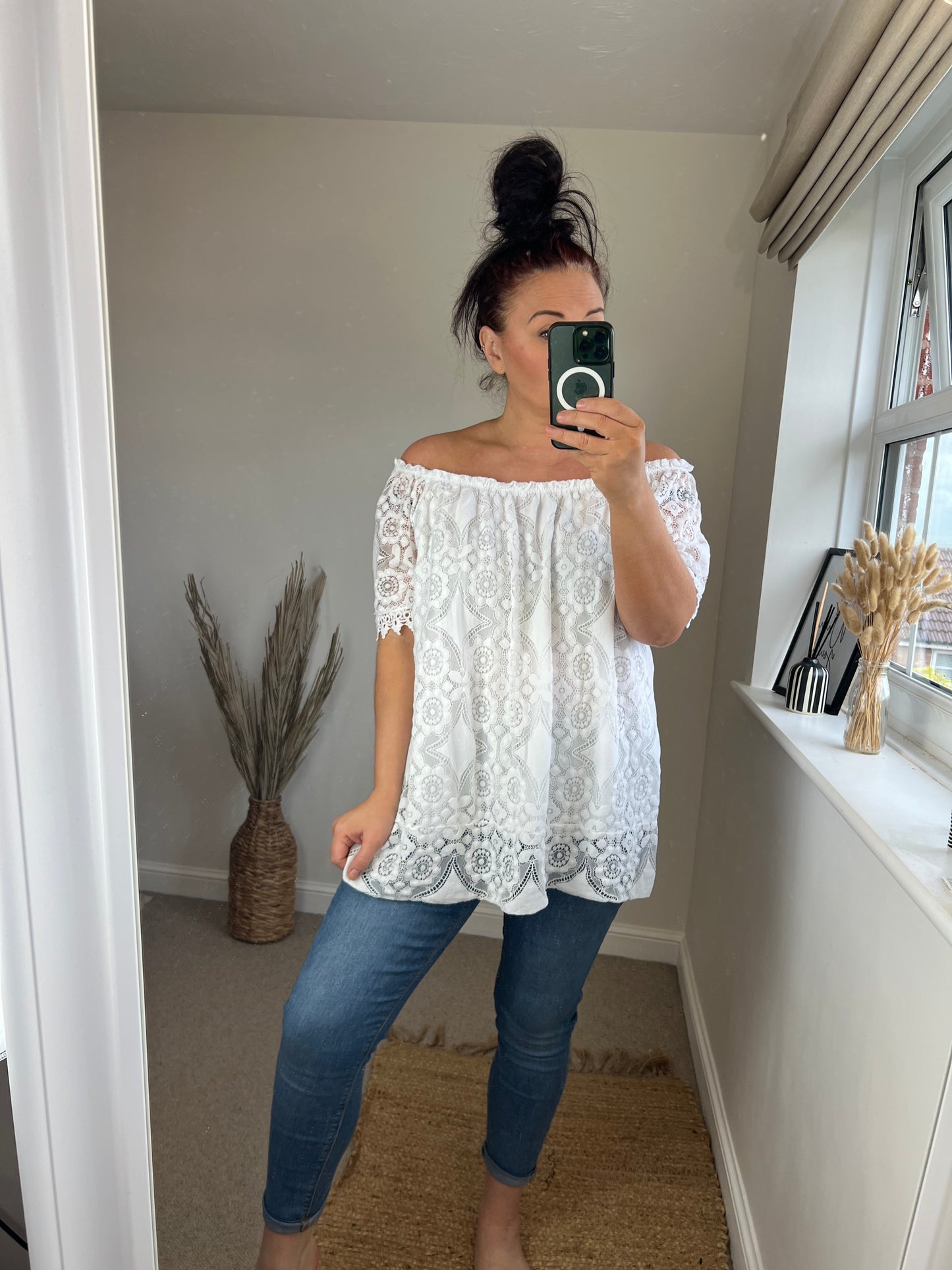 Lace Top - White