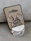 Jess & Lou Silver Plated Huggie Moon & Star Earrings