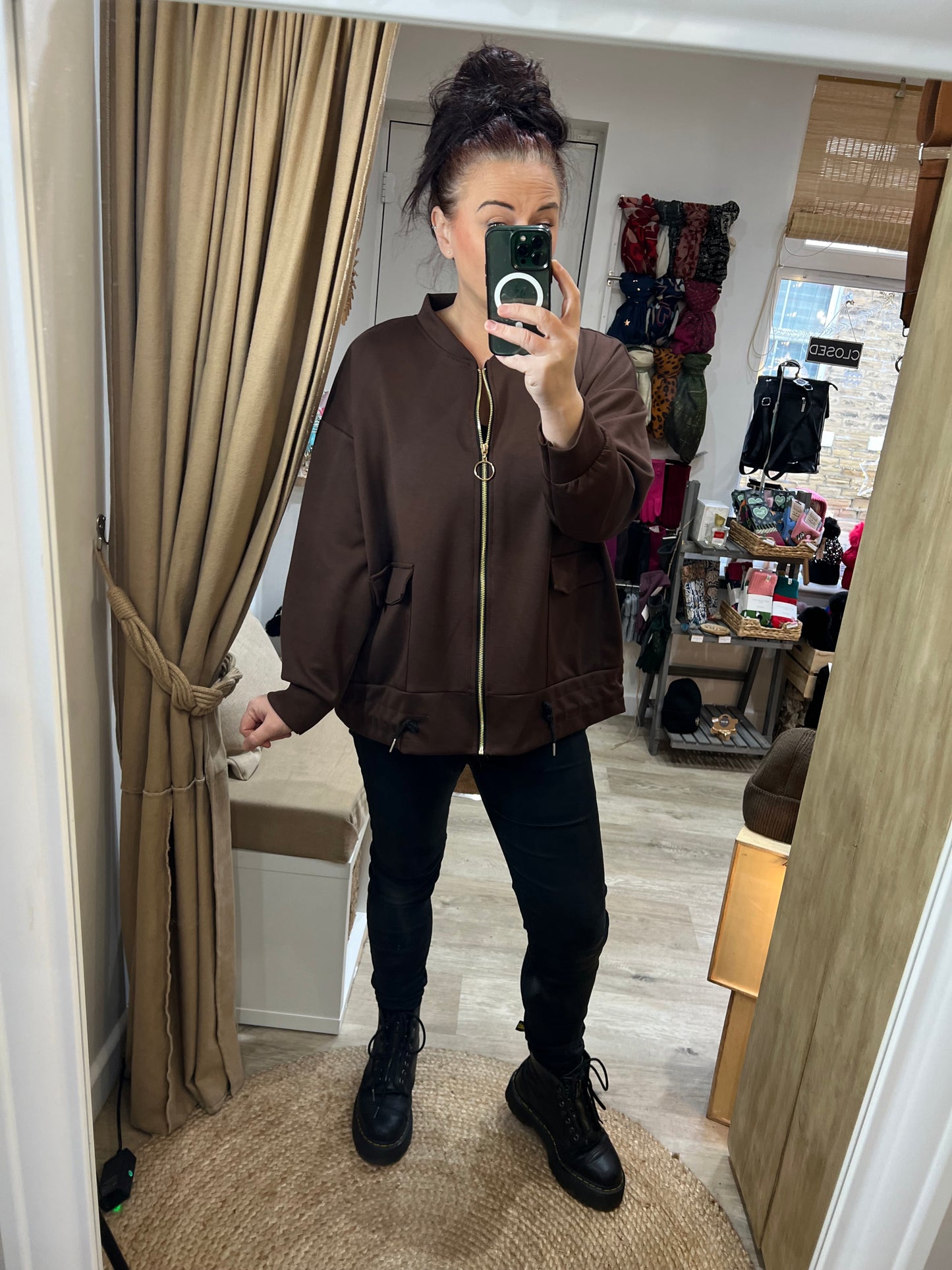 Jersey Jacket - Chocolate