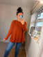 Button Side Jumper - Rust