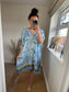 Kaftan Cover Up - Paisley Blue