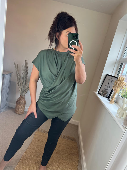 Crossover Top - Khaki