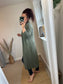 Long Open Cardigan - Khaki