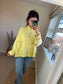 Oversized Zip Top/Jacket - Lemon
