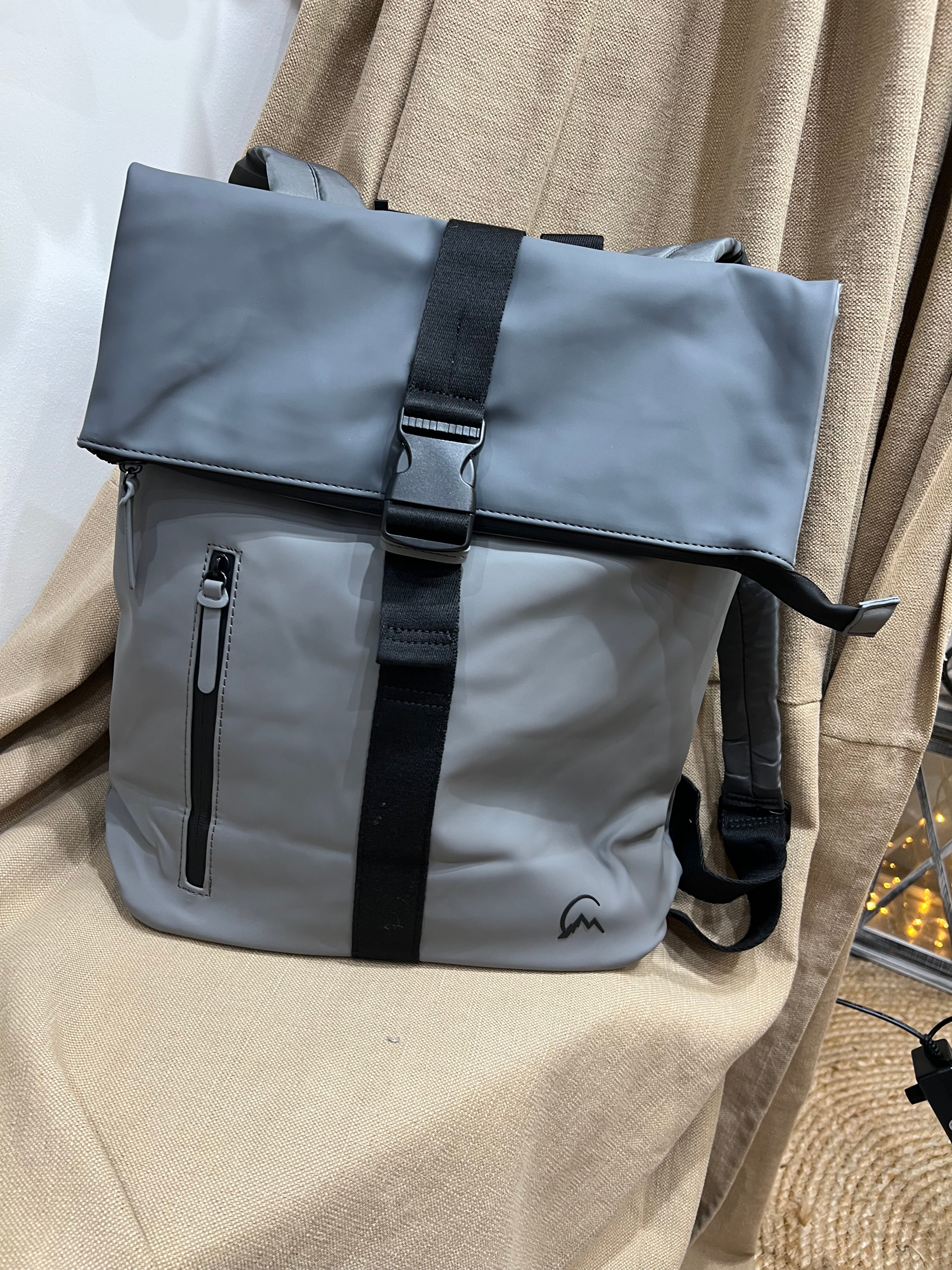 Unisex Waterproof Rucksack - Grey – Top Knot
