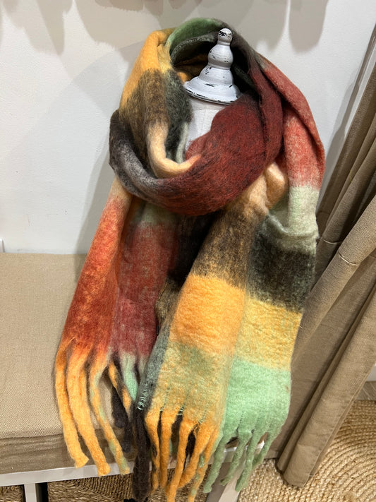 Blanket Scarf - Autumn Check