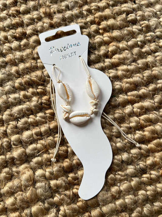 Adjustable Anklet Bracelet - Shell
