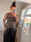 Mesh Layering Top - Leopard Black