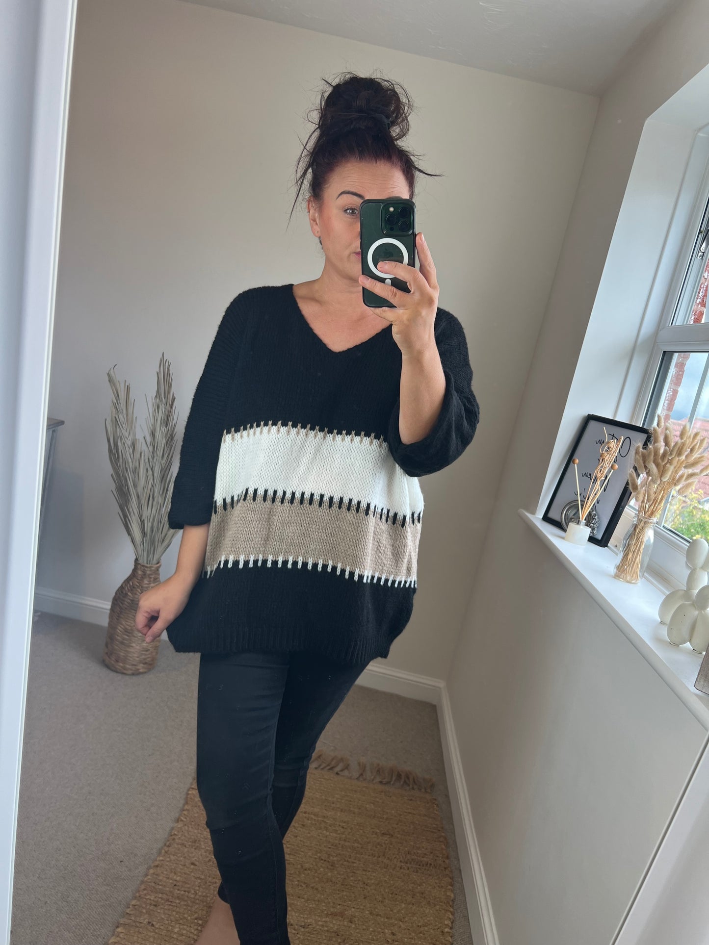 Patch Work Jumper - Black