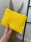 Straw Bag (Clutch/Crossbody) - Yellow