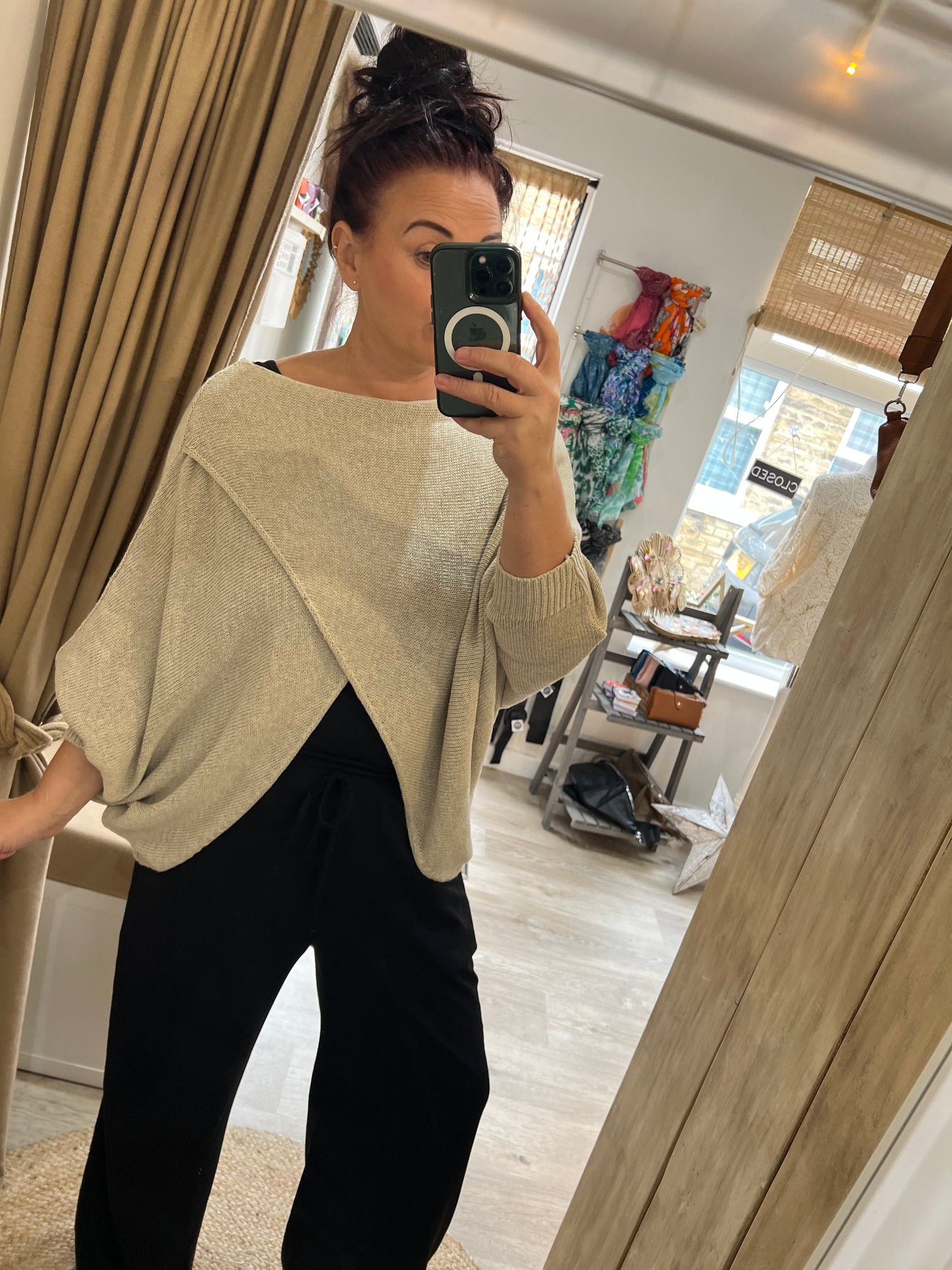 Wrap Knit - Beige