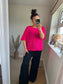 Fine Knit Top - Pink