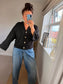 Soft Jersey Cardigan - Black