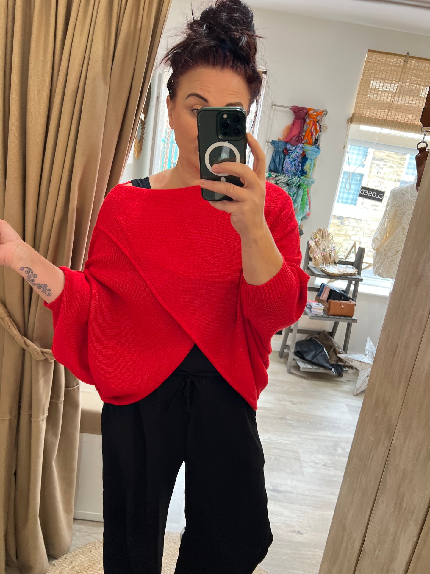 Wrap Knit - Red