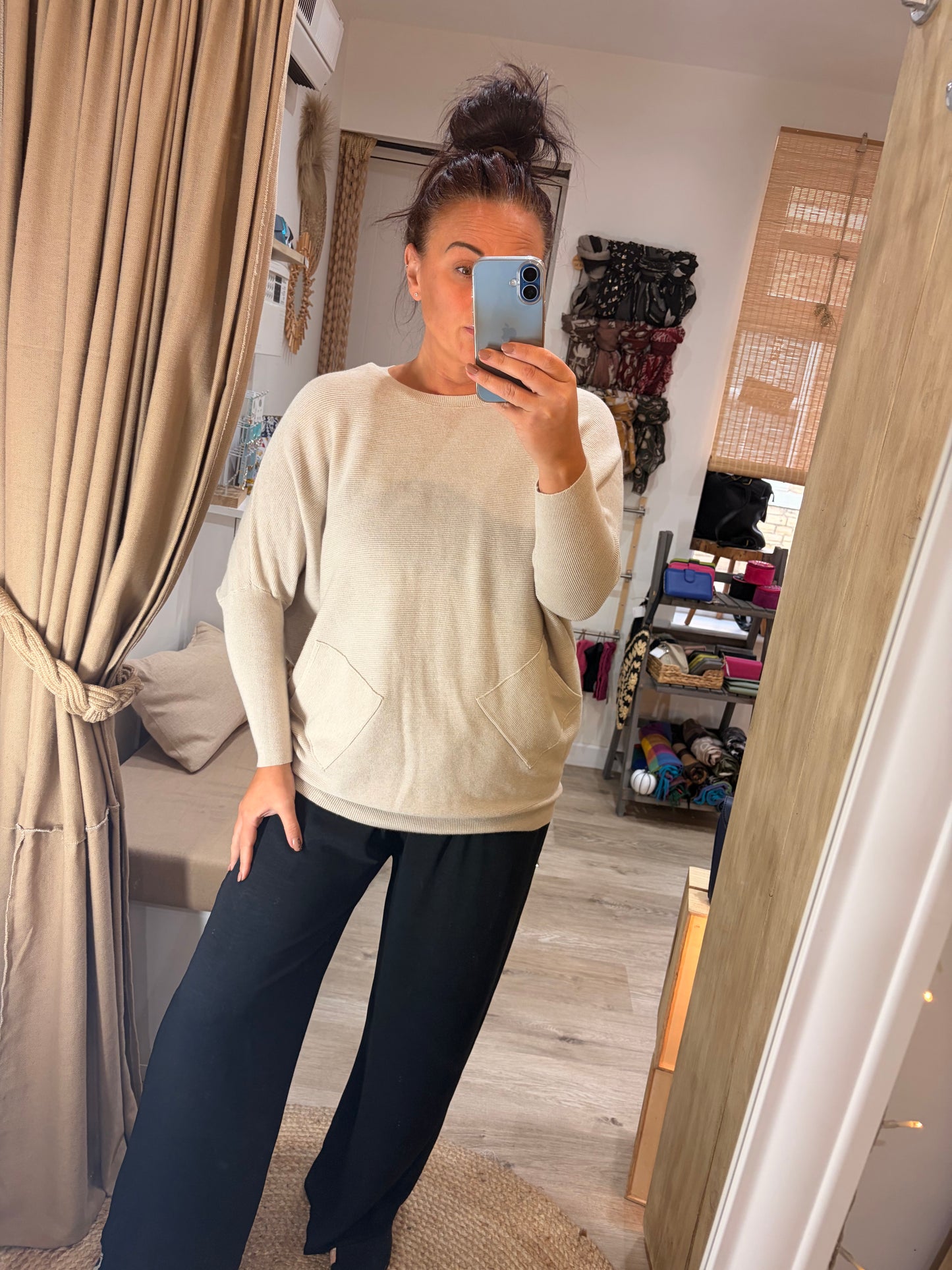 Crisscross Jumper - Cream