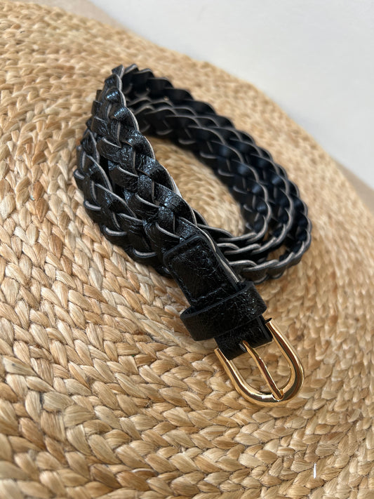 Thin Waist Belt - Black