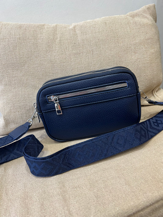 Triple Compartment Bag - Navy