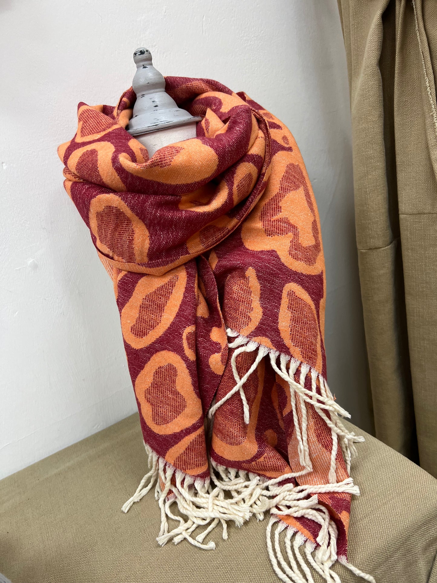 Bright Leopard Autumn Scarf