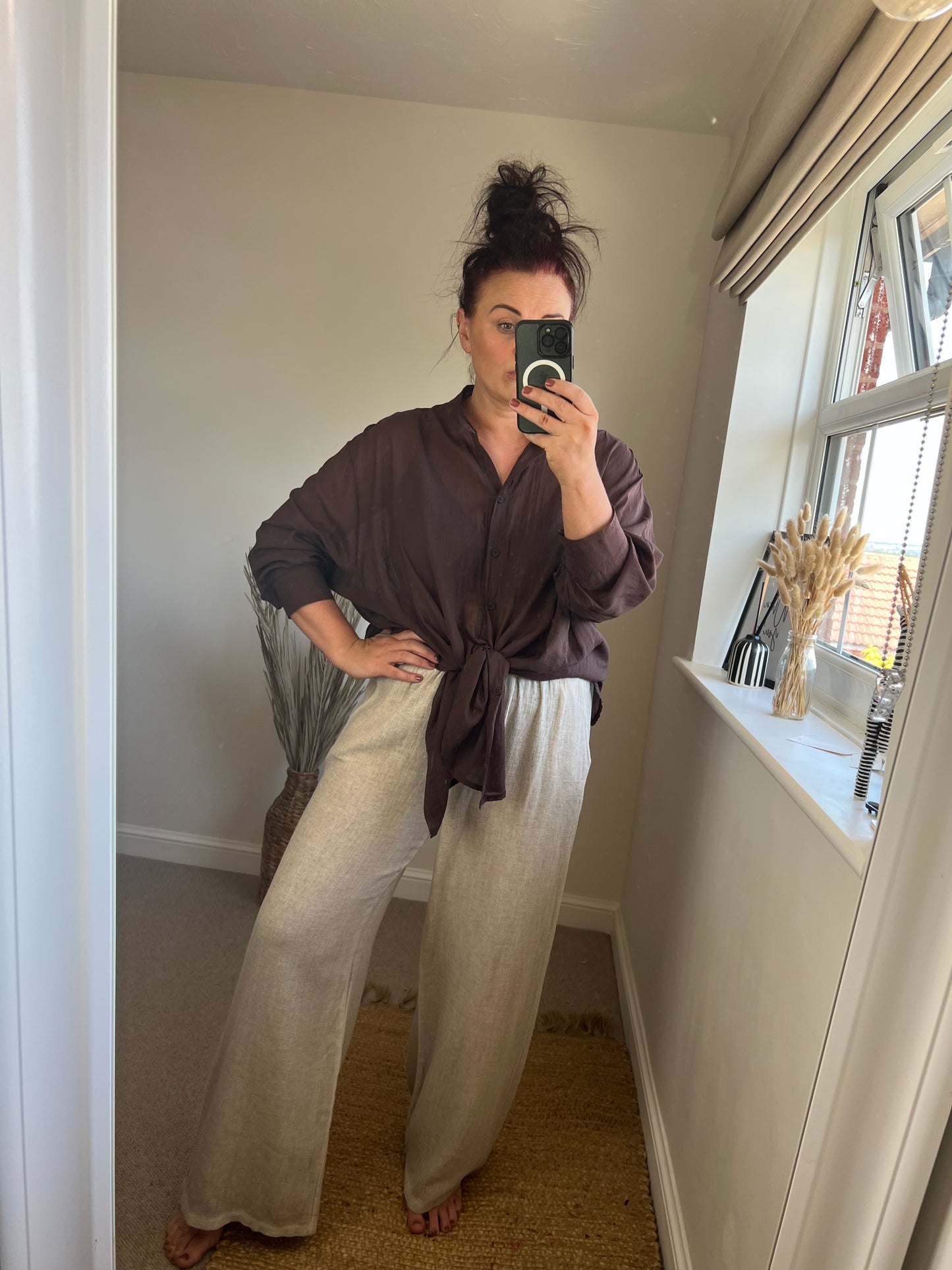 Cotton Shirt - Chocolate