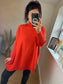 High Neck Jumper - Orange