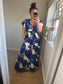 LOTTIE Maxi Button Dress with Pockets - Navy