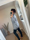 High Neck Jumper - Grey