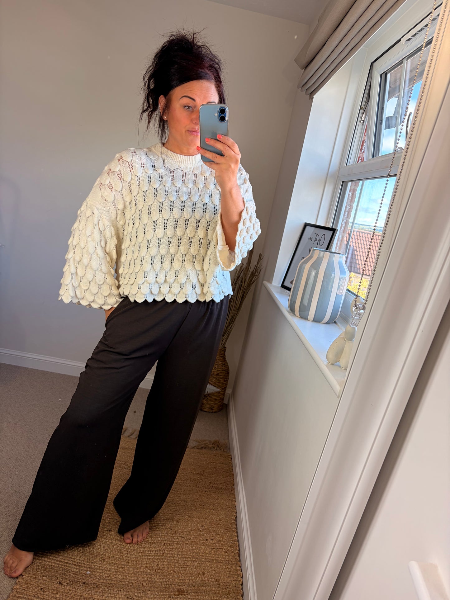 Tear Drop Jumper - Cream
