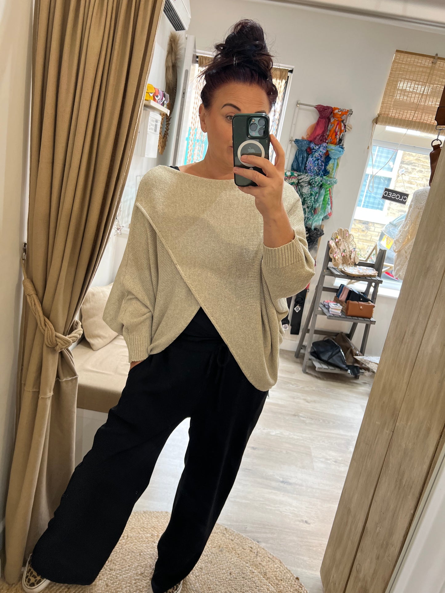 Wrap Knit - Beige