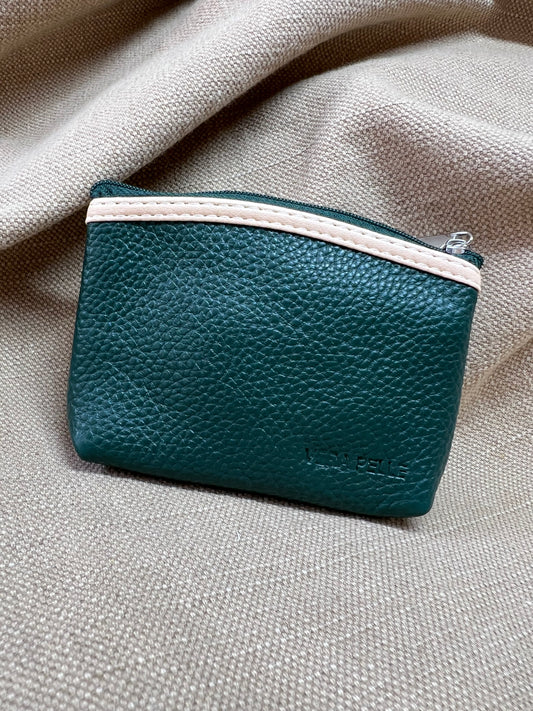 Leather Coin Purse - Forest Green