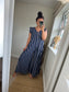 Stripe Jumpsuit - Navy