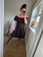 Shirred Waist Playsuit - Chocolate