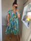 LOTTIE Midi Button Dress with Pockets - Multi