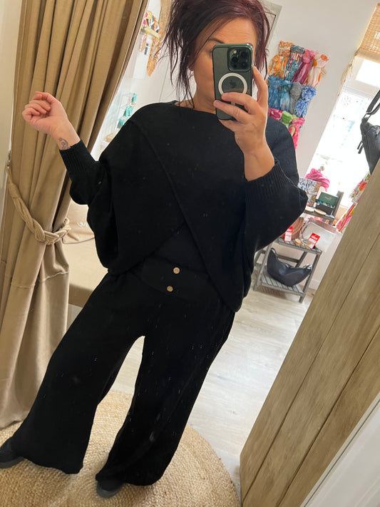 Wrap Knit - Black