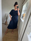 Tie Side Dress - Navy