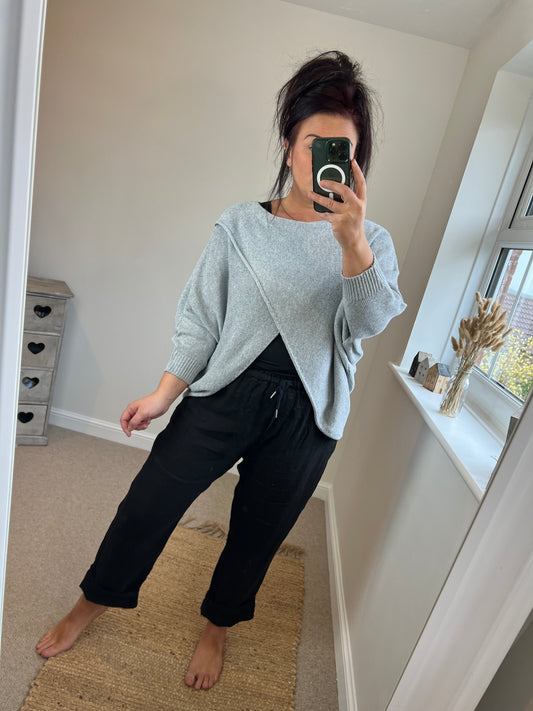 Wrap Knit - Grey