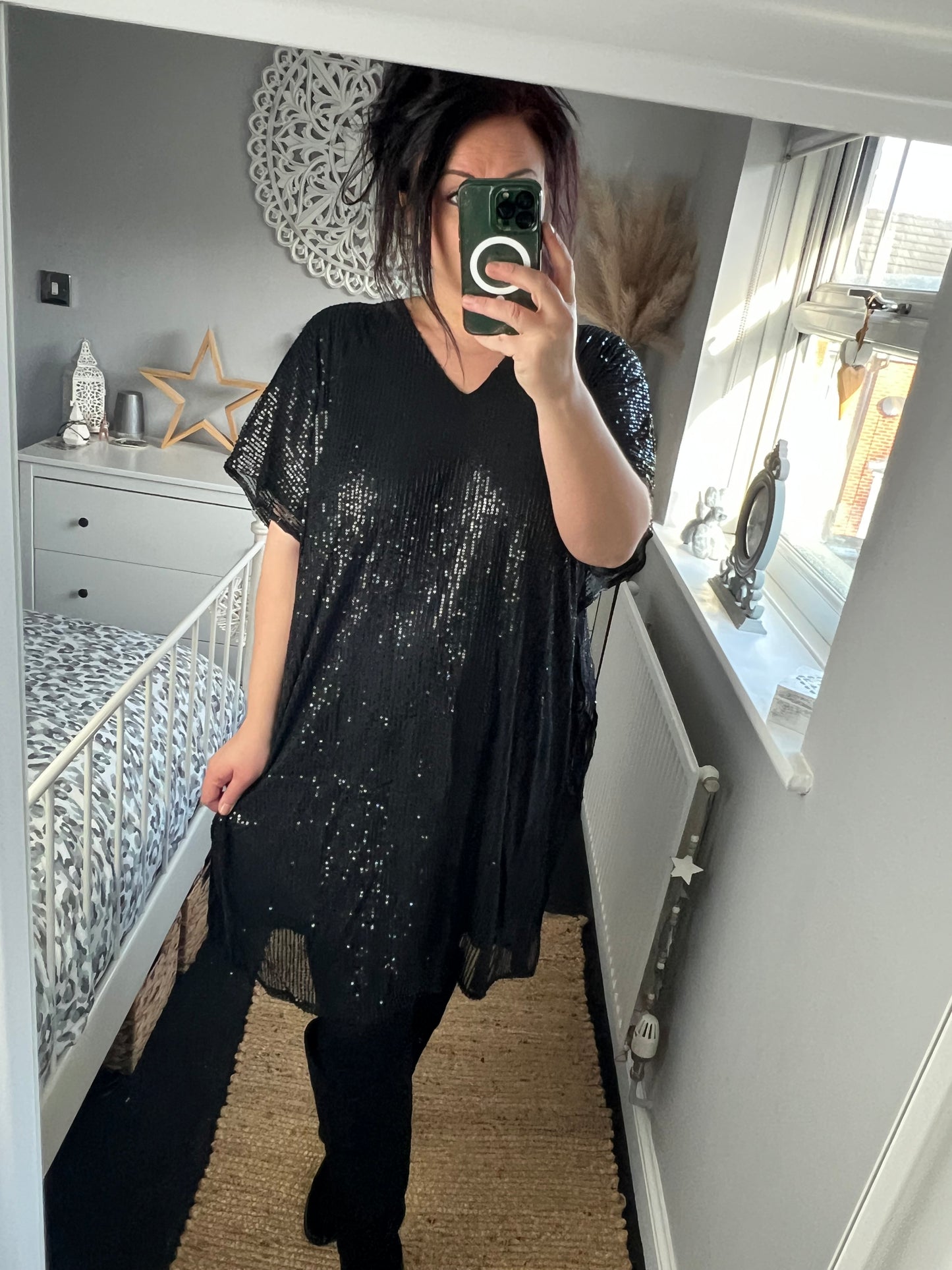 Sequin Dress - Black