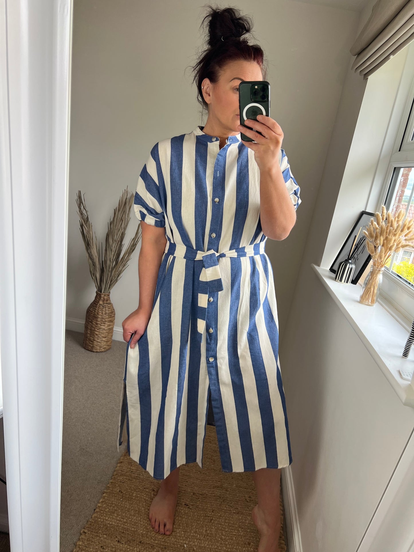 Striped Denim Dress