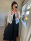 One Button Cardi - White