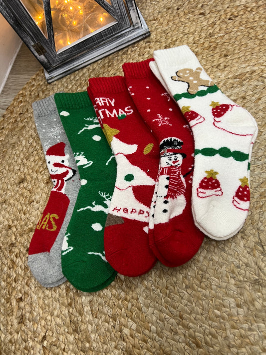 Cashmere Blend Christmas Socks